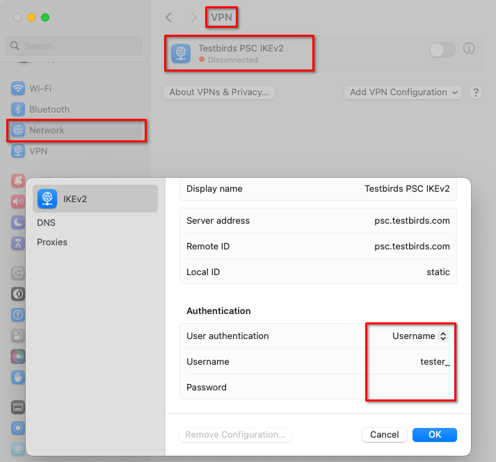 Mac VPN profile